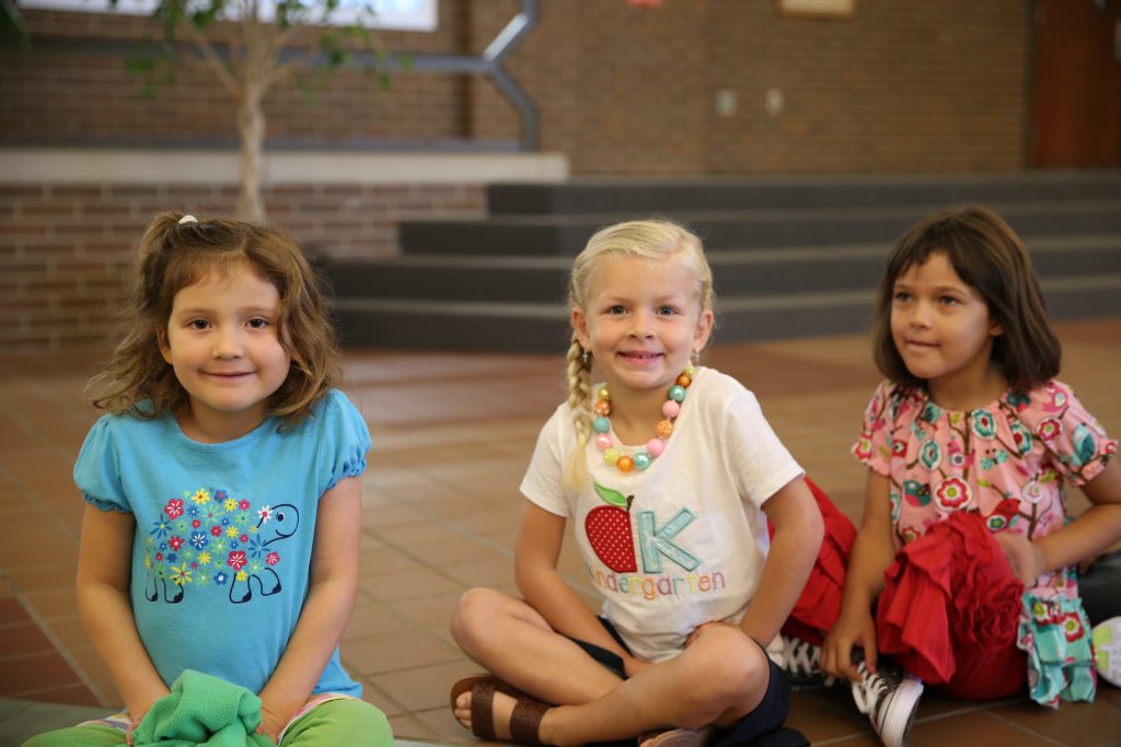 Kindergartners on the First Day of School 2016