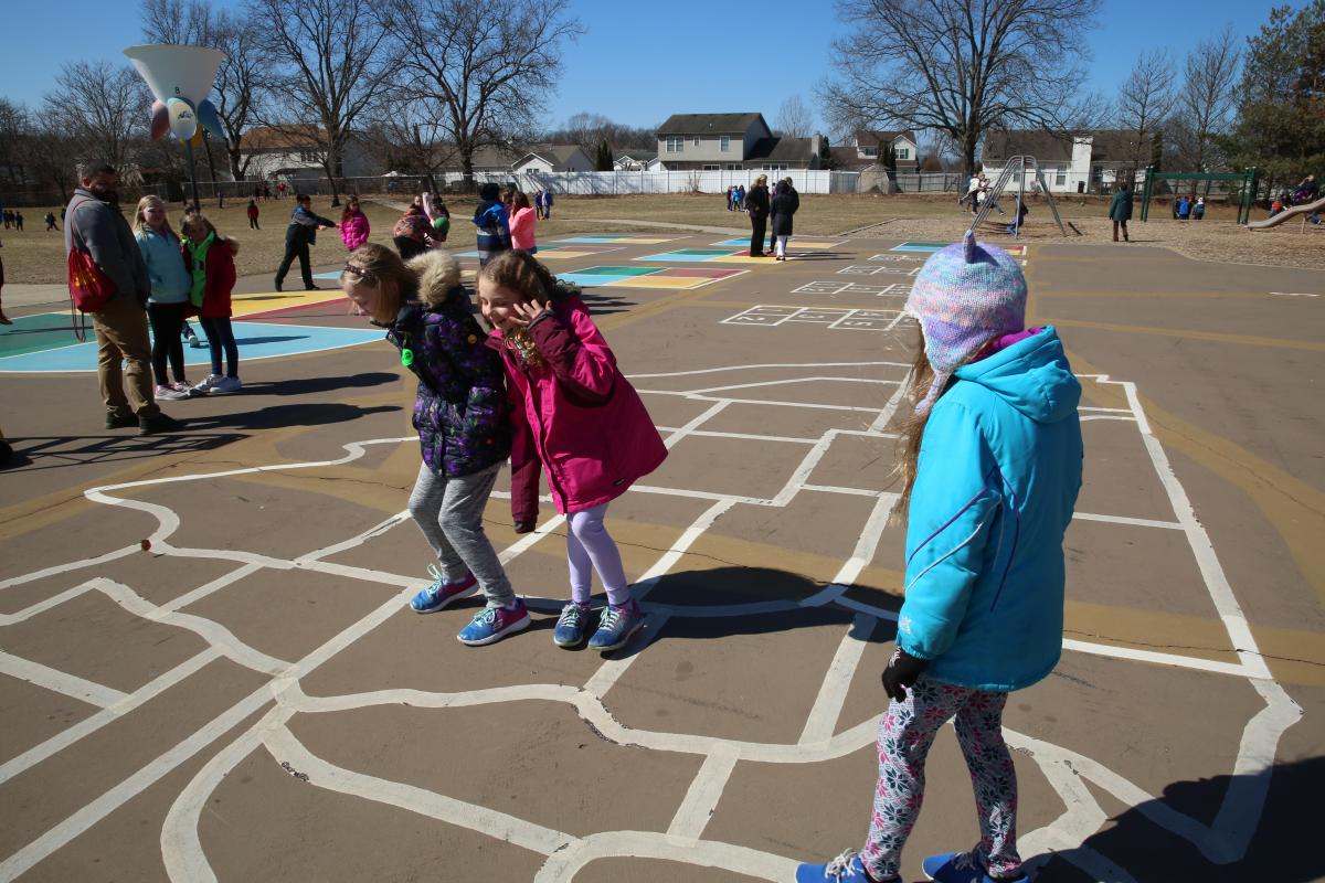 Addison, Catie, & Elle during recess