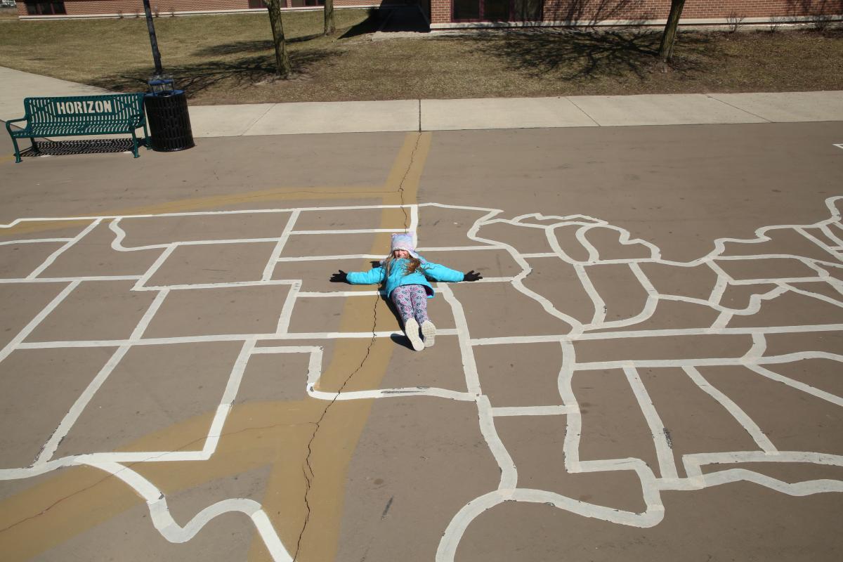 Addison on playground