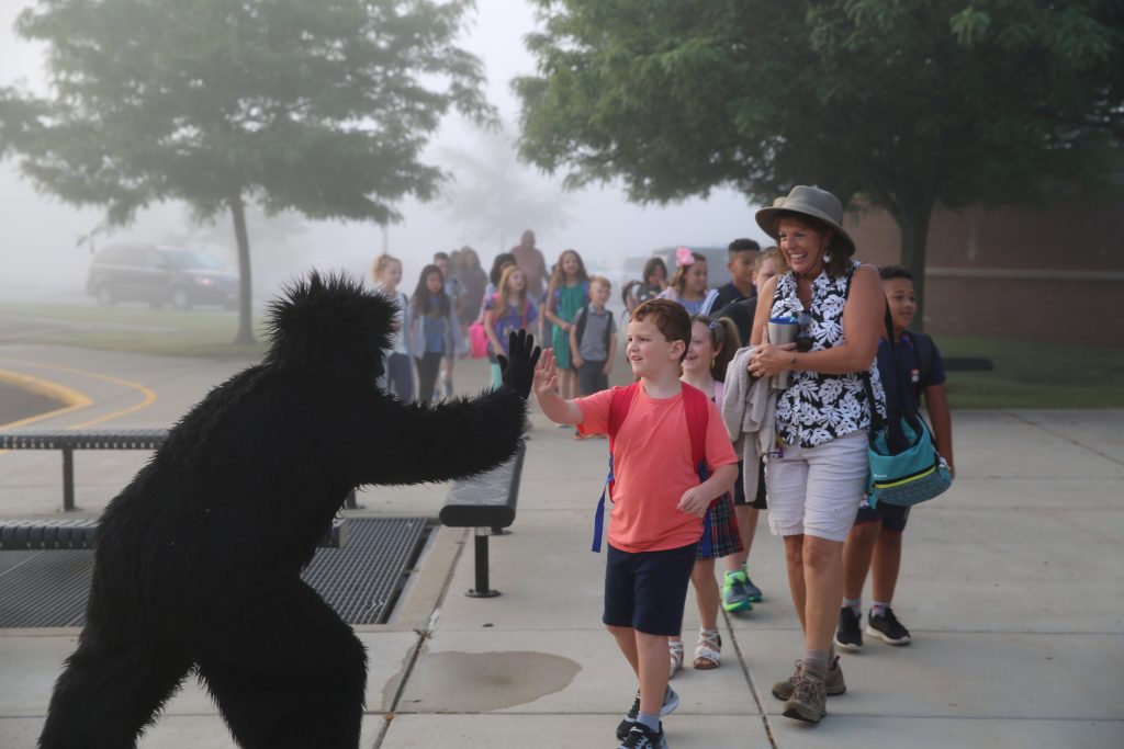 Horizon students were welcomed back with a "Wild About Going Above & Beyond" theme