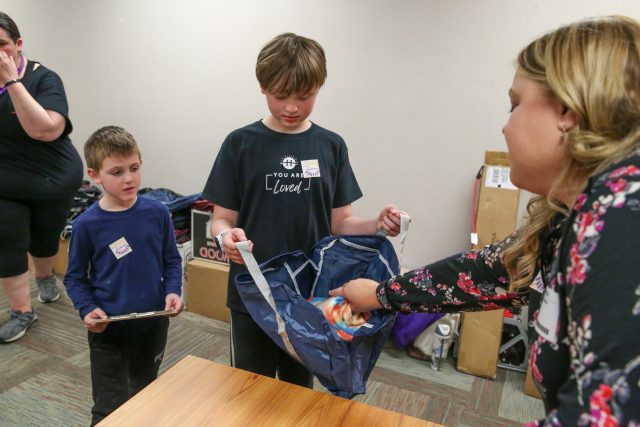 students with backpacks