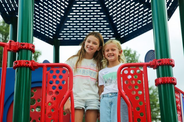 Students on playground